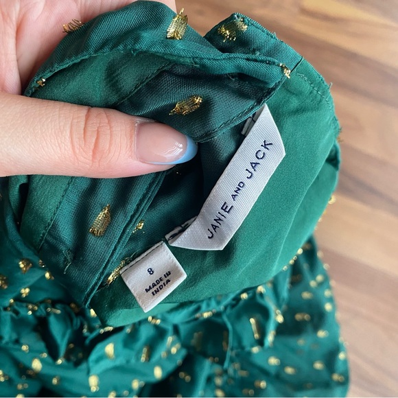 Janie and Jack Green Party dress - Picture 2 of 8